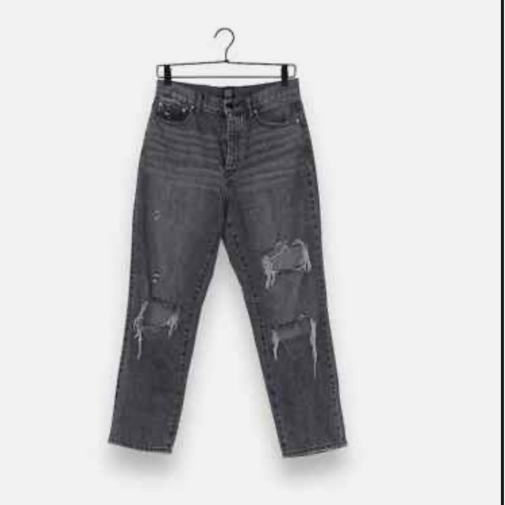 BDG Gray Slim Straight Jeans